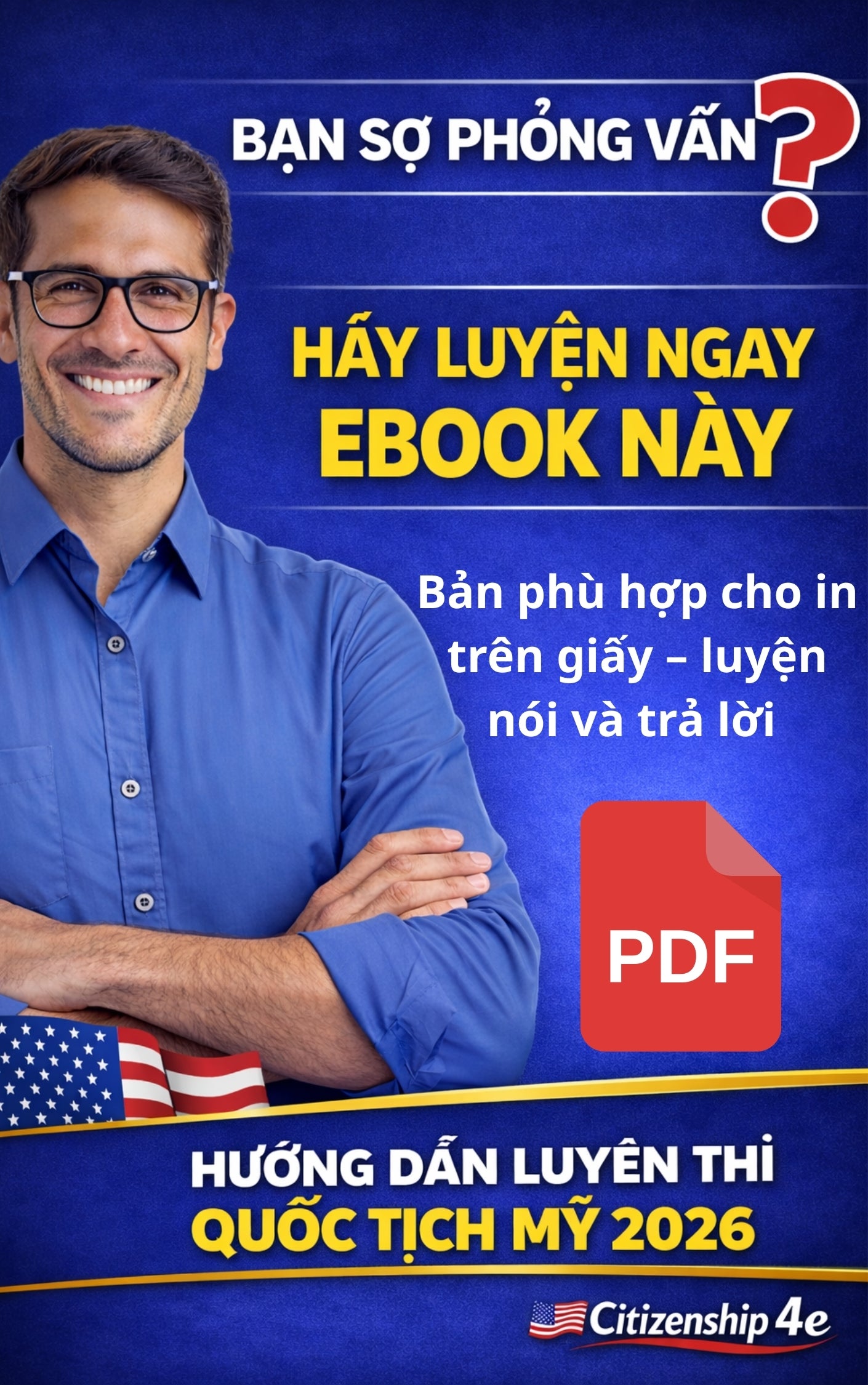 PHỎNG VẤN QUỐC TỊCH MỸ 2026 – Luyện Nói và trả lời đáp án